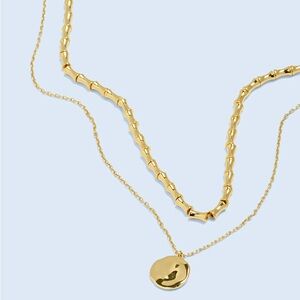 Madewell Two-Pack Beaded Pendant Necklace Set -NEW